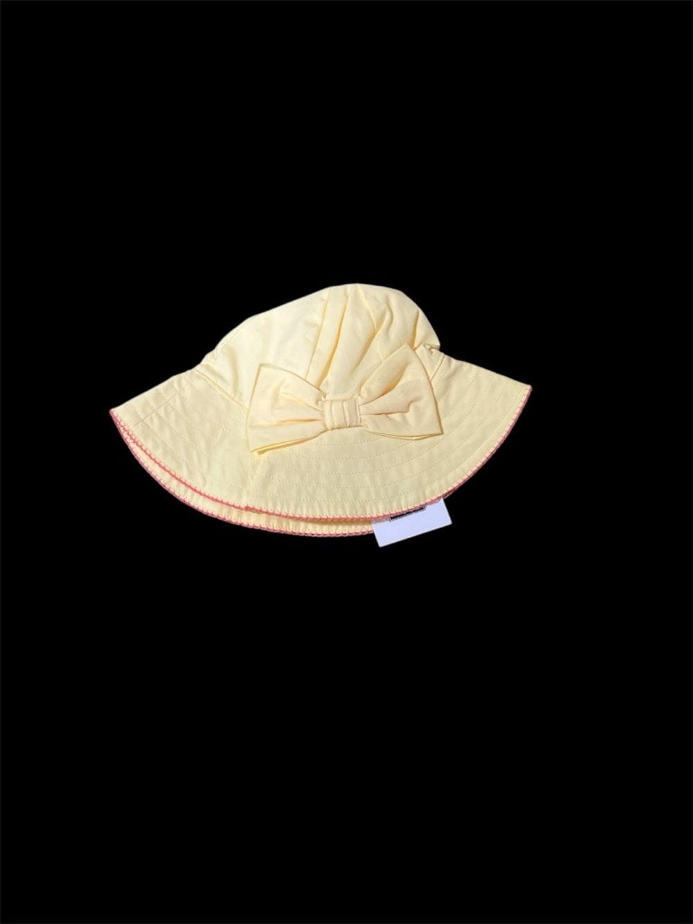 Janie & Jack Soft Yellow Baby Sun Hat with Bow - Kids Accessories 3-6 months NWT